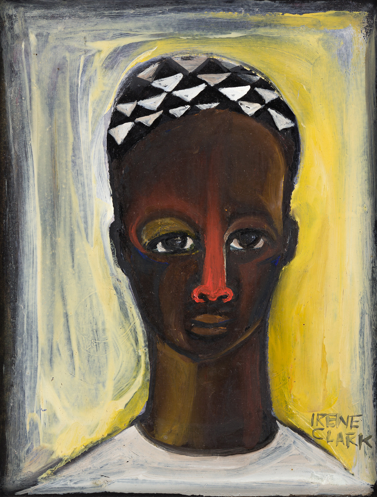 IRENE V. CLARK (1927 - 1984) Untitled (Head of an African Man).